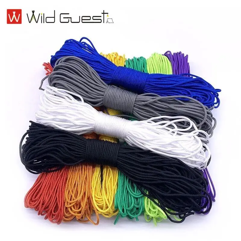 

Dia: 2mm Solid Parachute Cord Lanyard Rope Mil Spec Type One Strand Climbing Camping Survival Equipment Paracord