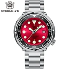 Часы мужские для дайвинга STEELDIVE sd1972021new Color C3 светящийся керамический, 300 м, водонепроницаемость, 316L, NH35