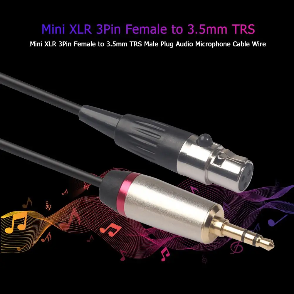 Разъем 3 5 мм для 3pin Mini XLR Female BM800 PC наушники миксер Микрофон Стерео усилитель
