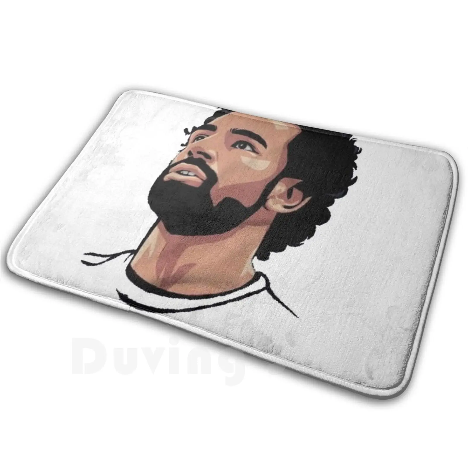 

King Mo Salah Mat Rug Carpet Anti-Slip Floor Mats Bedroom Mo Salah Mohamed Salah Foot All Player Footballplayer Mo Salah Lovers