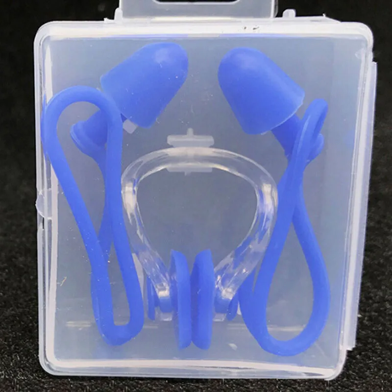 

New Arrive Soft Silicone Swimming Set Waterproof Nose Clip + Ear Plug Earplug Useful Tapones Oido Swimming Accessories