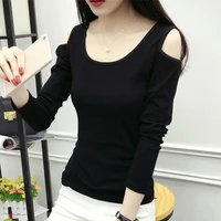 spring autumn new sexy bottomed shirt long sleeved t shirt pure cotton bottomed shirt women clothing womens tops and blouses