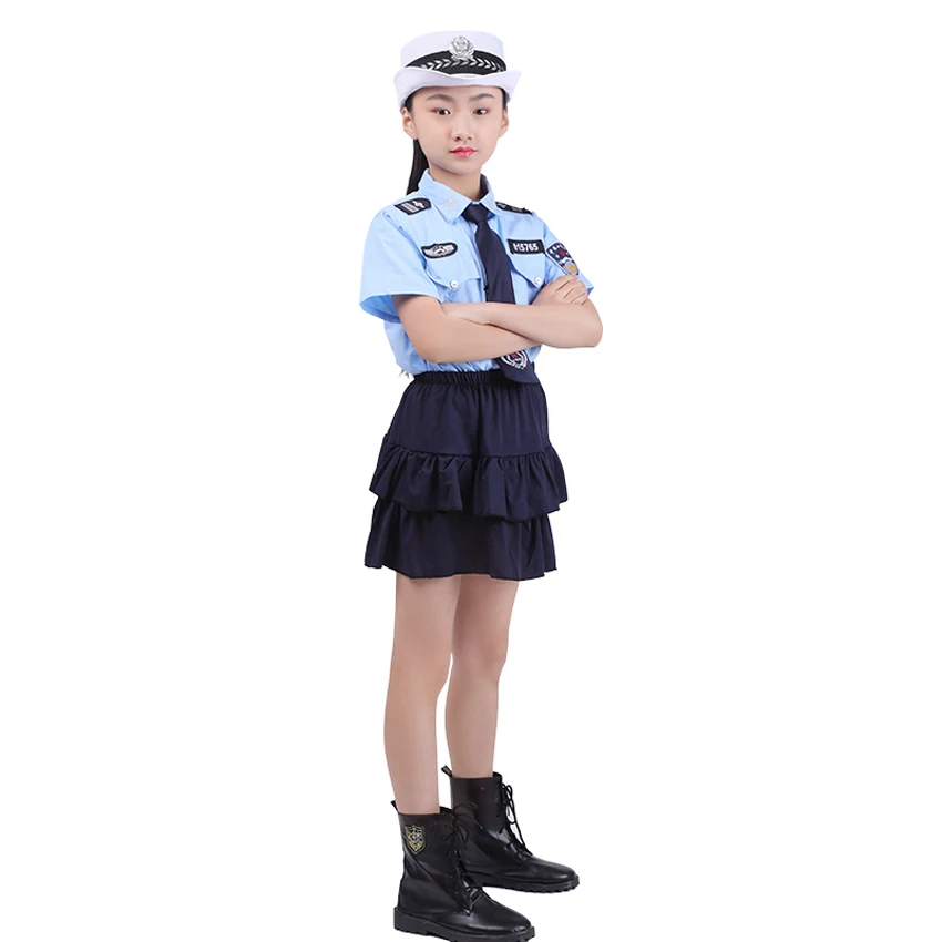 Детский костюм для косплея сотрудника полиции аксессуары на Хэллоуин карнавал