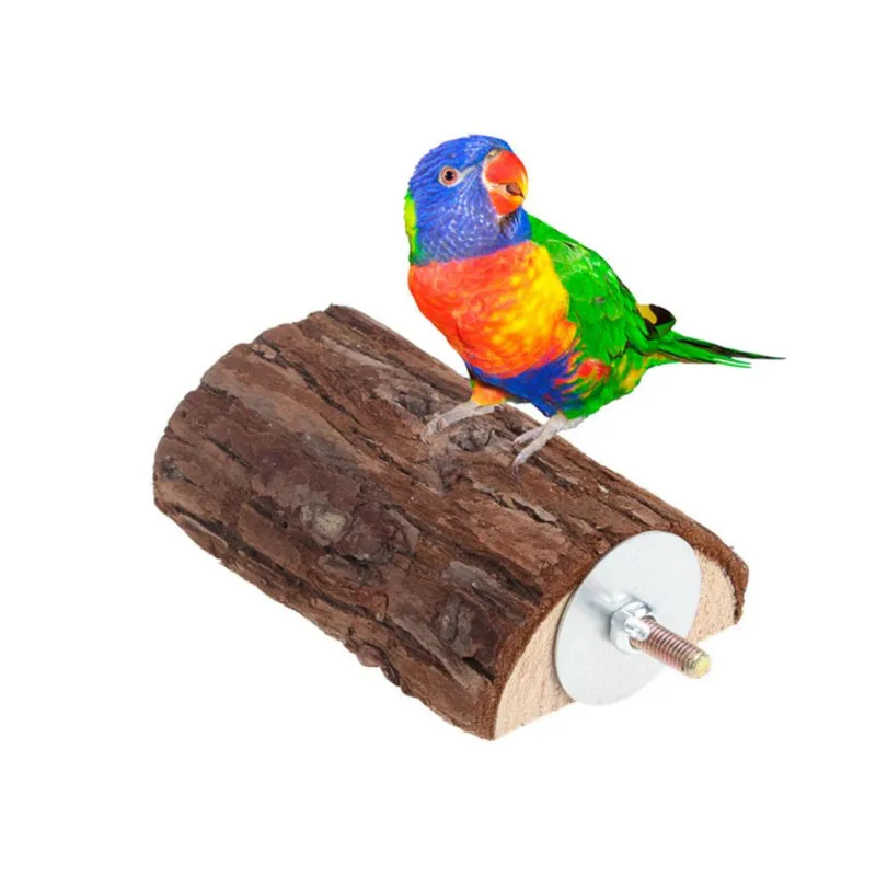 

Pet Parrot Wooden Bird Cage Perches Platform Parakeet Budgie.Rat Play Toy