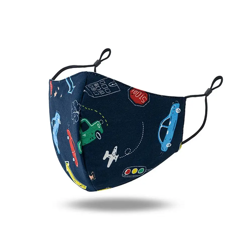 Маска для рта детская многоразовая дышащая безопасная моющаяся мультяшная маска