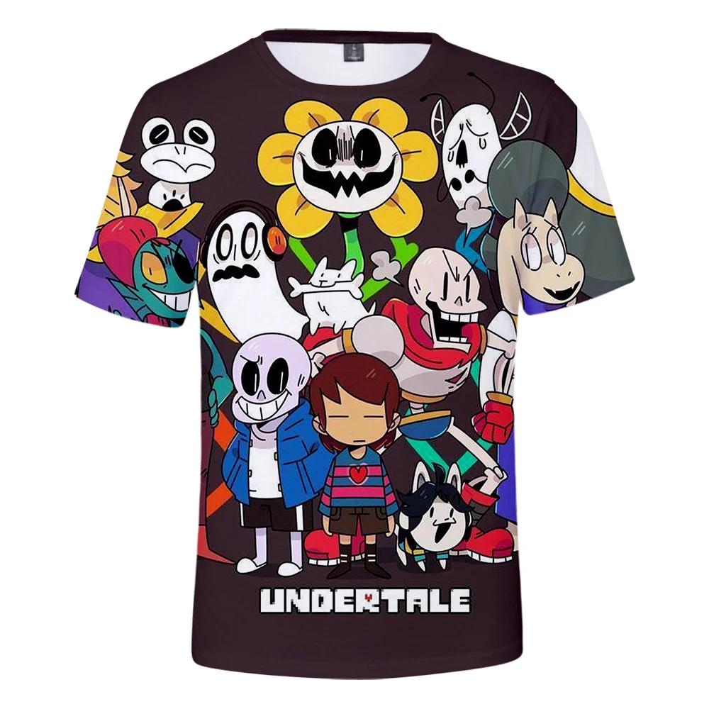 

Забавная 3D футболка Undertale, Мужская/Женская модная футболка с коротким рукавом, футболка в стиле Харадзюку С аниме, мужские футболки с 3D-принт...