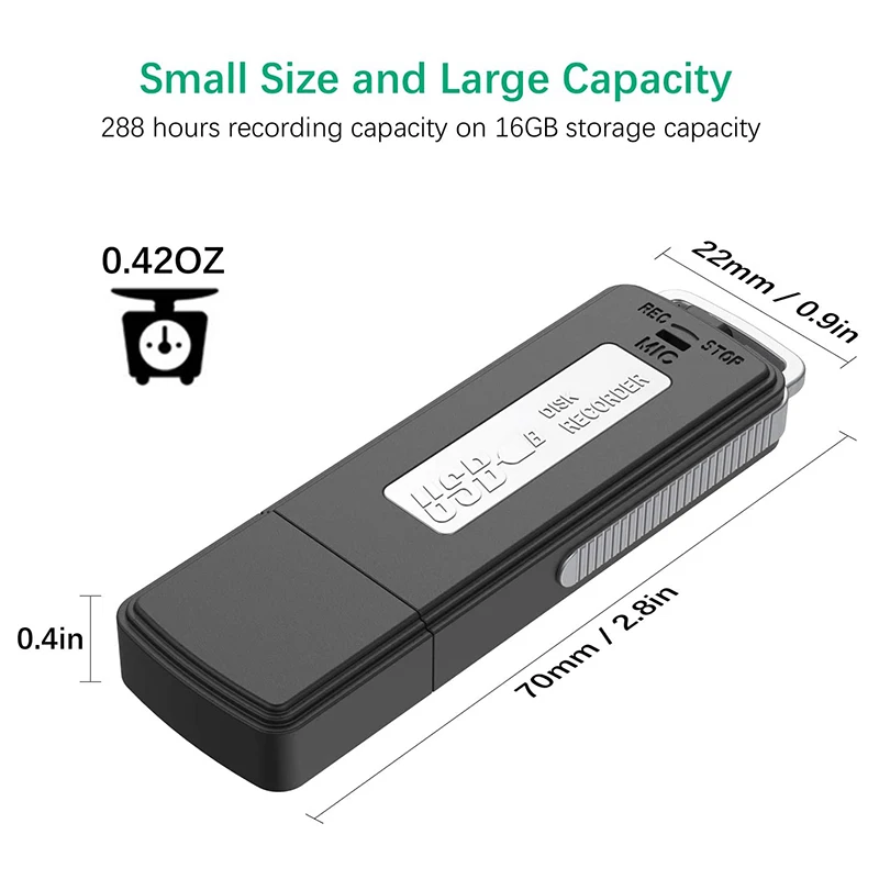 Диктофон USB 16 ГБ мини-диктофон o для лекций встреч карманный диктофон интервью |