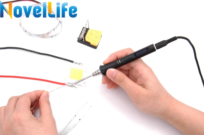 Портативный Электрический мини-паяльник TS80P цифровая паяльная станция с