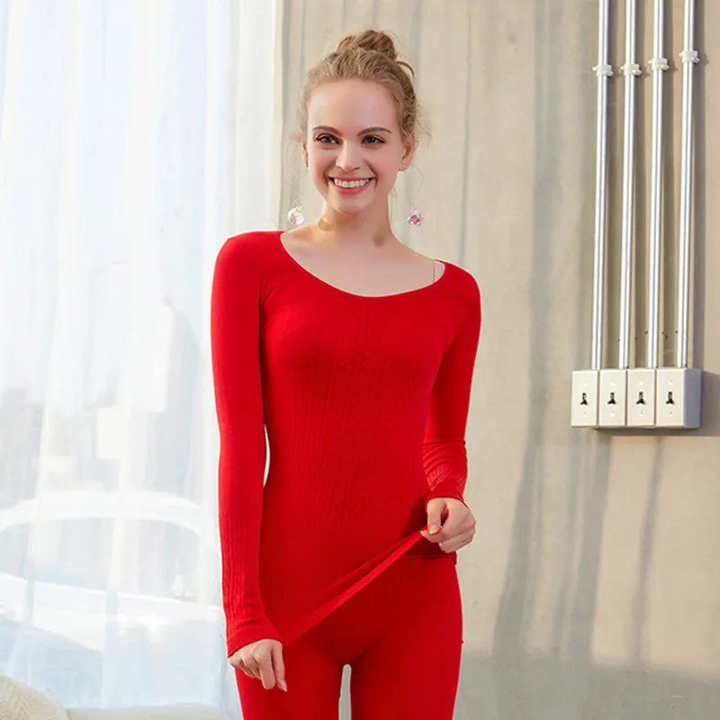 Комплект термобелья для женщин зимние длинные кальсоны женское нижнее белье