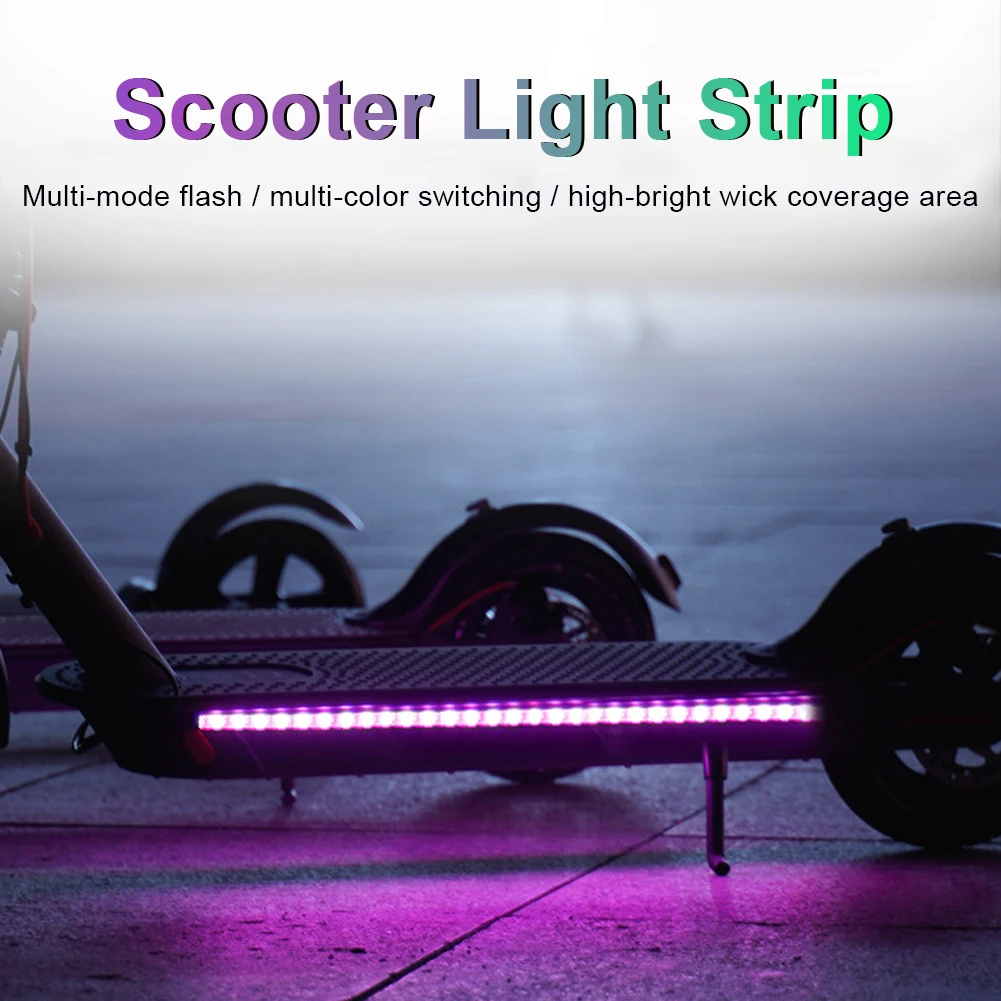 

LED Strip Light Flashlight Bar Lamp for Xiaomi M365 For Ninebot Electric Scooter Long Light Flash Model