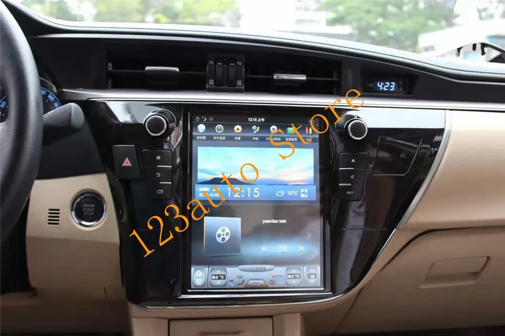 10 4 ''вертикальный экран Tesla Style Android 9 0 автомобильный DVD GPS плеер навигация