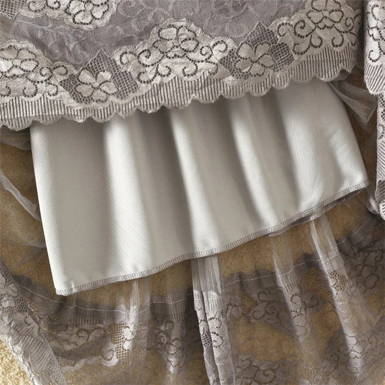 2019 винтажные кружевные юбки Женская эластичная юбка из тюля с высокой талией