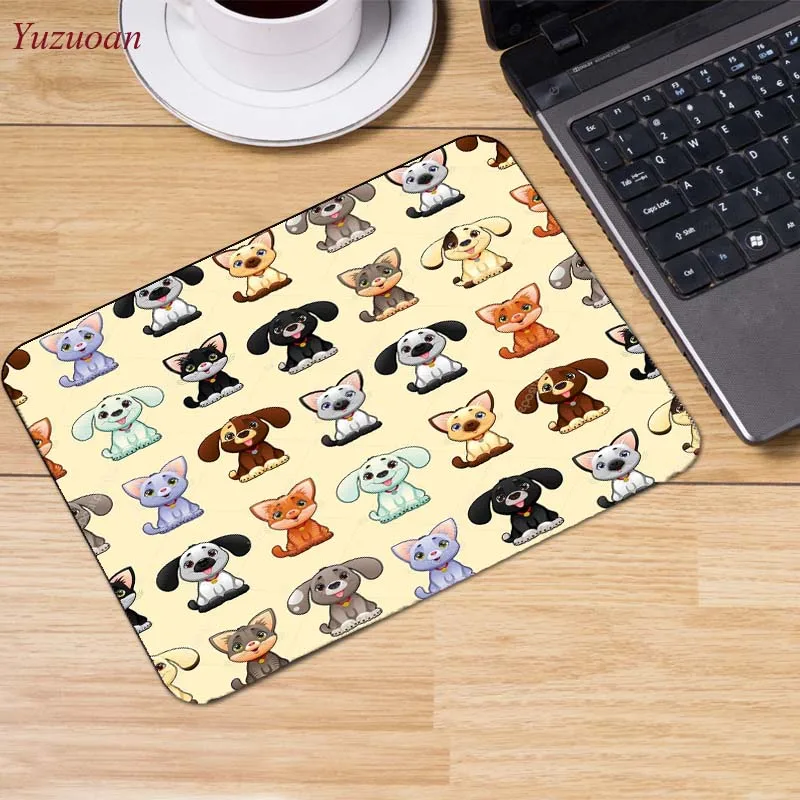 Yuzuoan милый кошачий коврик для мыши домашних животных подарок принять изображение