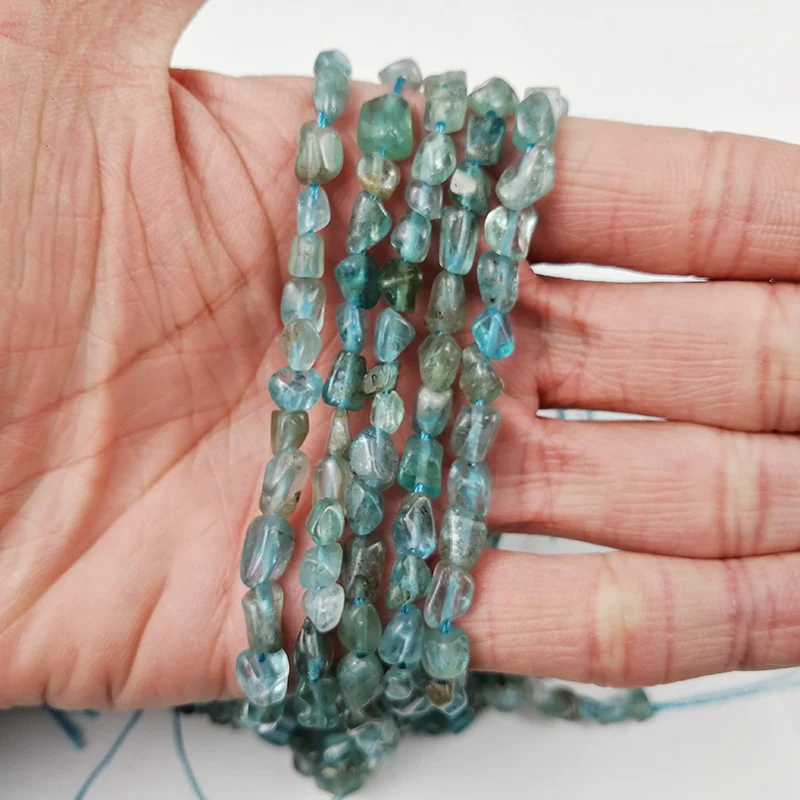 YHBZRET зеленые прозрачные бусины из натурального камня нестандартные гравийные