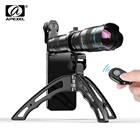 Объектив APEXEL HD 4K 36X, с оптическим зумом, телеобъектив, мобильный телескоп, телефон со штативом, дистанционным управлением для смартфонов iPhone 8, X, 11