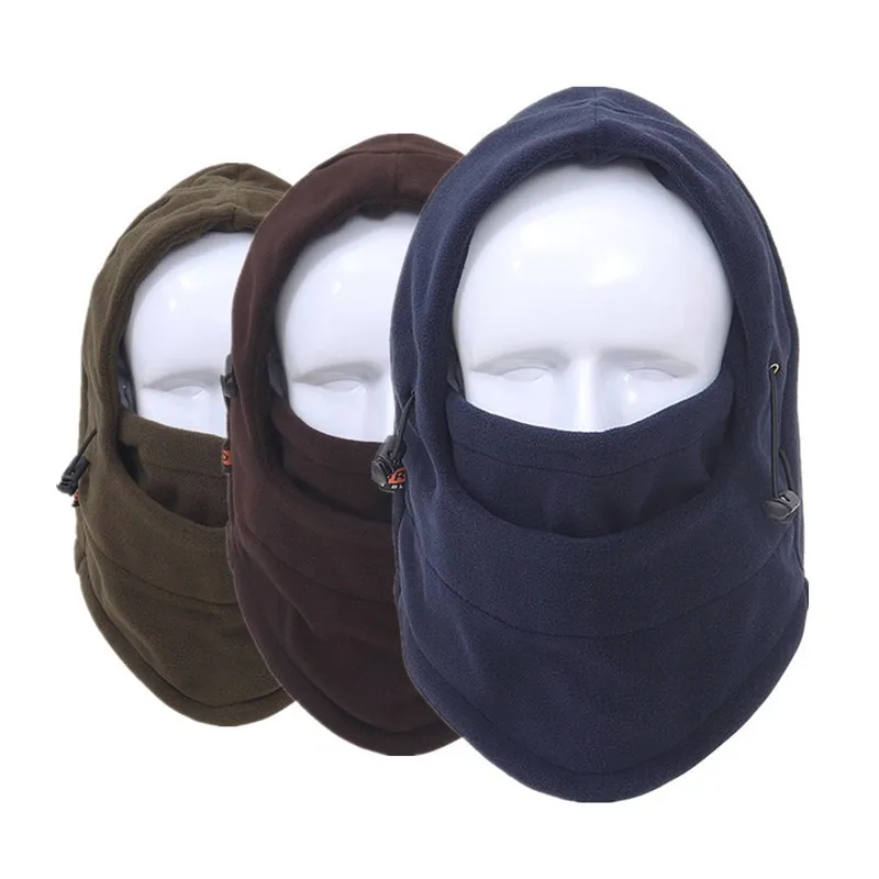 Зимние теплые флисовые облегающие шапки для мужчин с черепом ветрозащитная