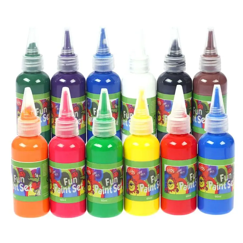 12 цветов 60 мл акварельные краски в наборе портативная бутылка аксессуары для