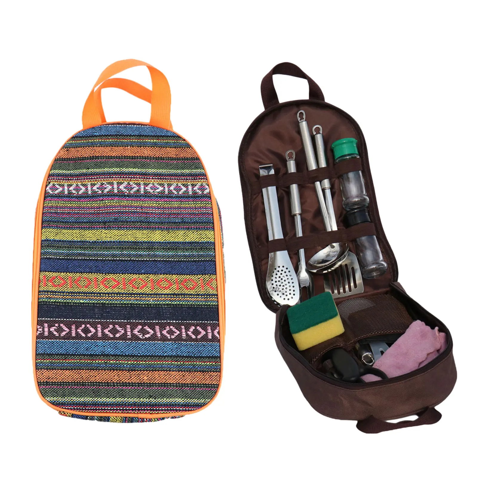 

Столовые приборы сумка для хранения Открытый кемпинг портативная кухонная утварь и посуда сумка дорожная сумка для хранения сумка для пикн...