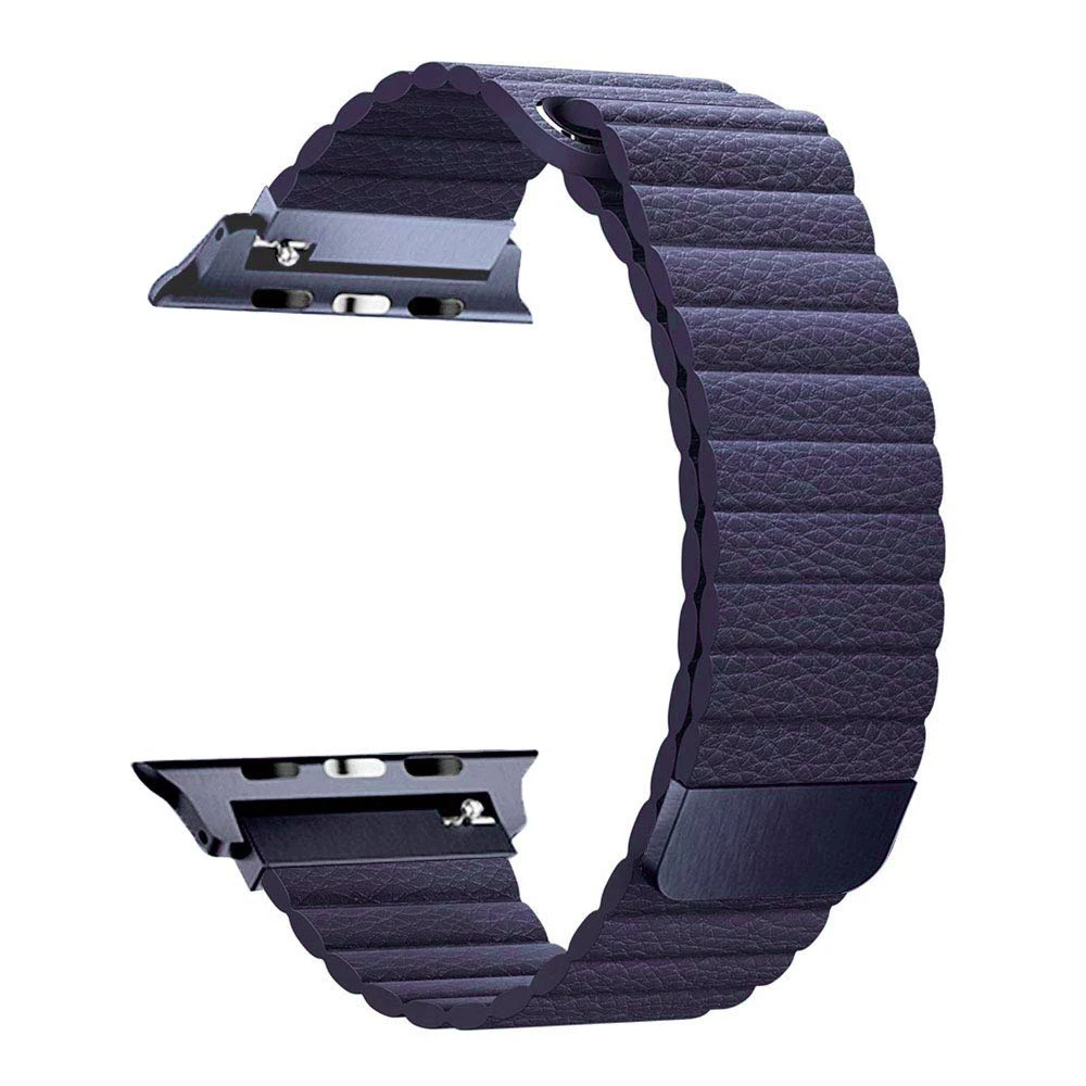 Спортивная петля Tschick для Apple Watch, кожаный ремешок с сильным магнитным замком, сменный ремешок для iWatch серии 4/3/2/1