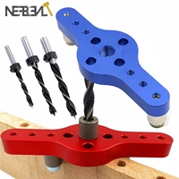 6810mm alloy vertical pocket hole jig self centering dowelling jig puncher locator drill guide for woodworking carpentry tools