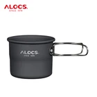 Портативная мини-чашка Alocs TW-402 150 мл для кемпинга, воды, кофейной чашки, чайной стакан, складная ручка для путешествий, пешего туризма, походов, пикника