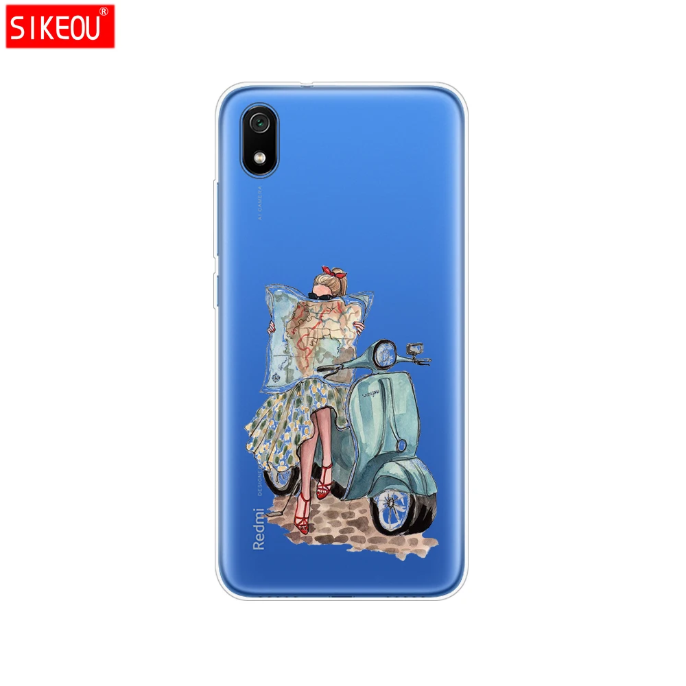 33810 Силиконовый чехол для xiaomi redmi 7a Чехлы Защитная мягкая задняя крышка из ТПУ на redmi 7 a бампер hongmi 7a чехол для телефона coque - Color: 33810