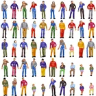 Модель железной дороги масштаб 1:50, модель, фигурки людей, стоячие сидящие шаговары, 10 разных поз, P50W 50 шт.100 шт.200 шт.