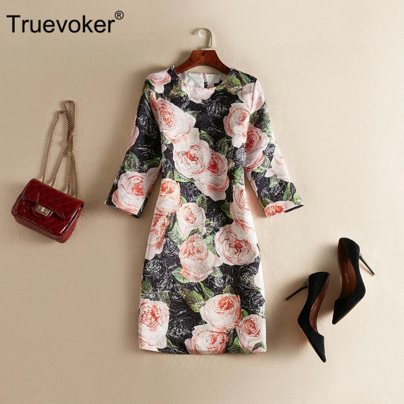 Truevoker дизайнерское летнее платье для женщин высокое качество и полуторным