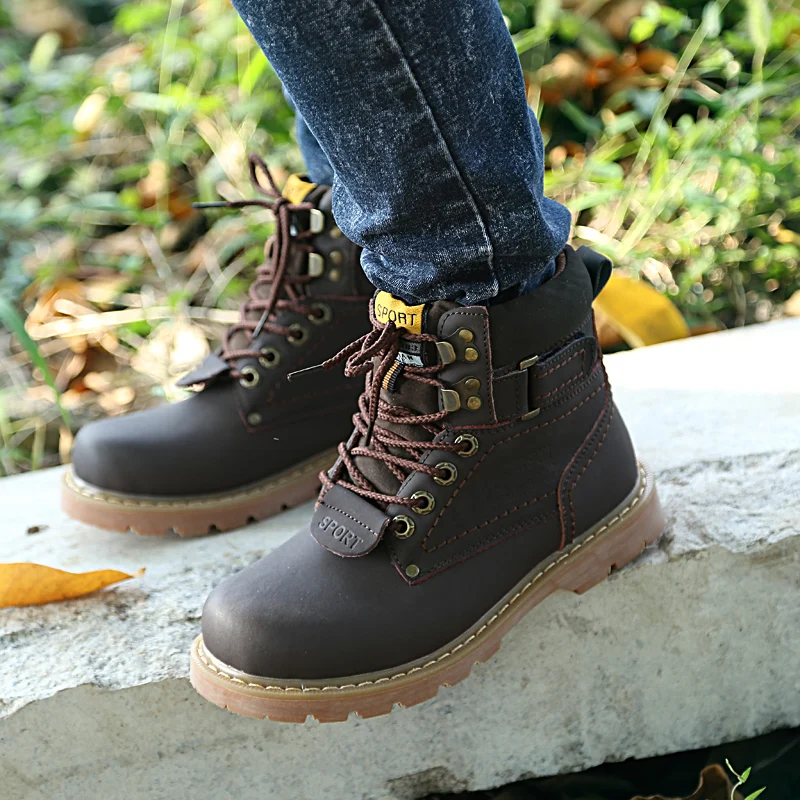 Новинка Мужские Модные Ботинки martin женские повседневные ботинки для пеших
