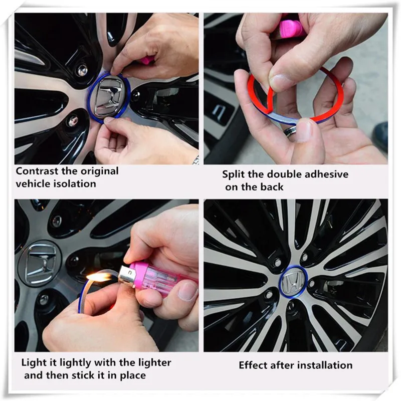 Стайлинга автомобилей кольцо для центрального движения колеса декоративный