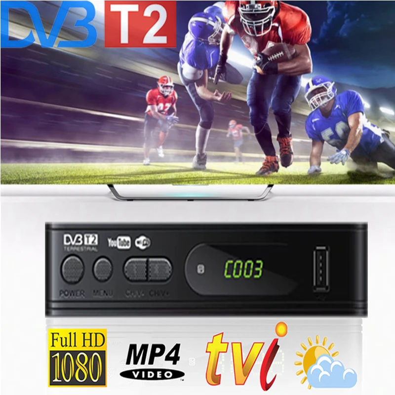 HDMI спутниковый ТВ приемник тюнер Dvb T2 Wifi Usb2.0 Full-HD 1080P Dvb-t2 коробка Dvbt2 Встроенный