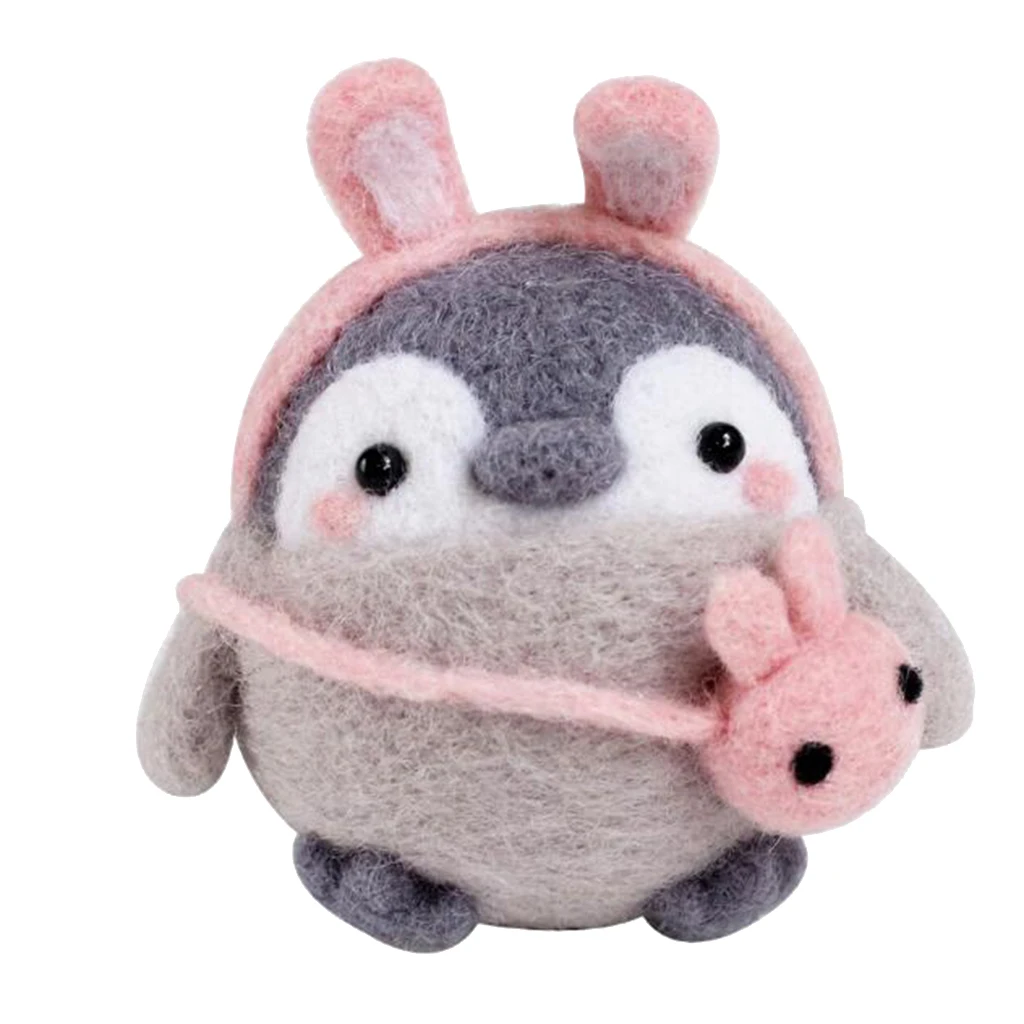 

Набор для валяния с изображением пингвина, пенопласт, 100% шерсть, день детей