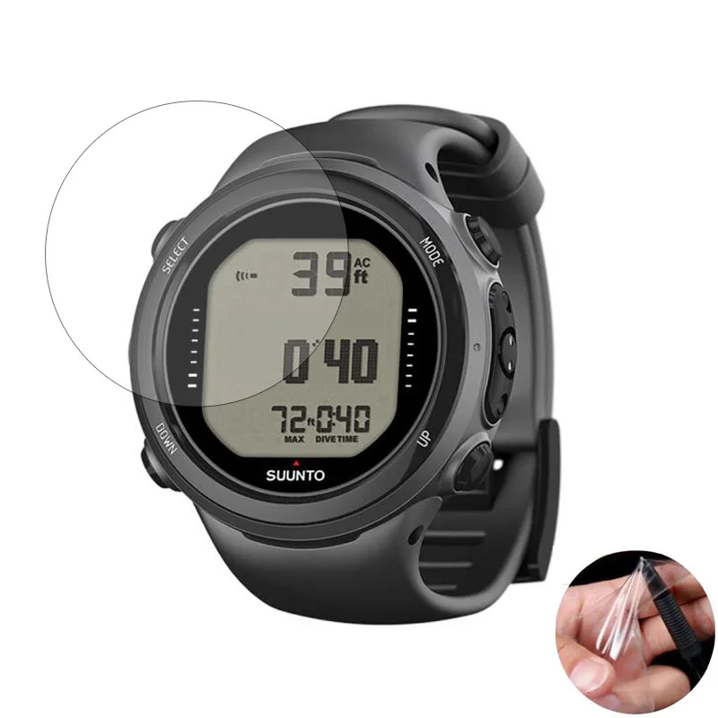 

3pcs Soft Clear Protective Film Guard For Suunto D4i D6i Novo Diving Watch GPS Sport Smartwatch Screen Protector Cover (No Glass