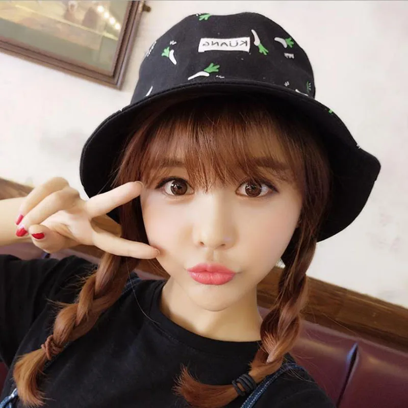 Милая Двусторонняя одежда с вышивкой на пальце Панама мужская шляпа женская