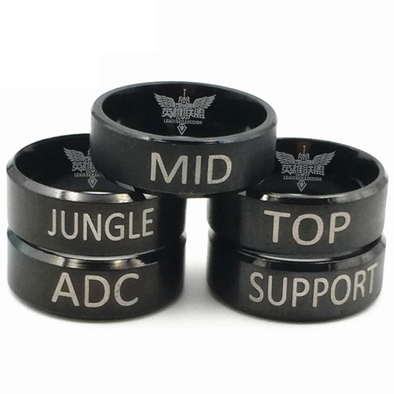 

YWSHK Personalize Custom Game LOL Ring League Of Legend Stainless Steel Ring For Fans Gifts High Quality Accessories Wholesale