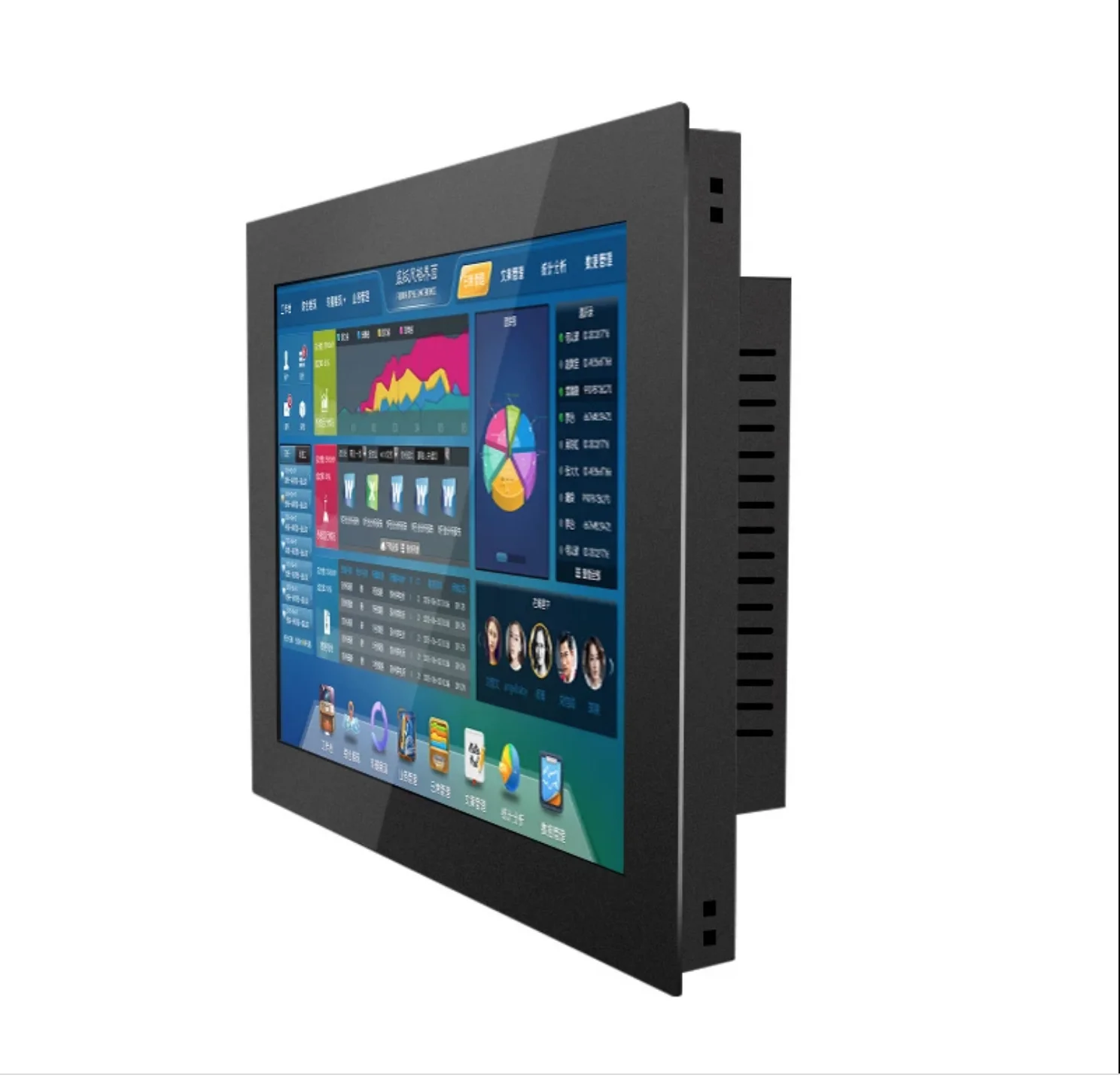 

10 15 17 12 industrial panel wall mount flat screen open frame monitor with hdmi vga