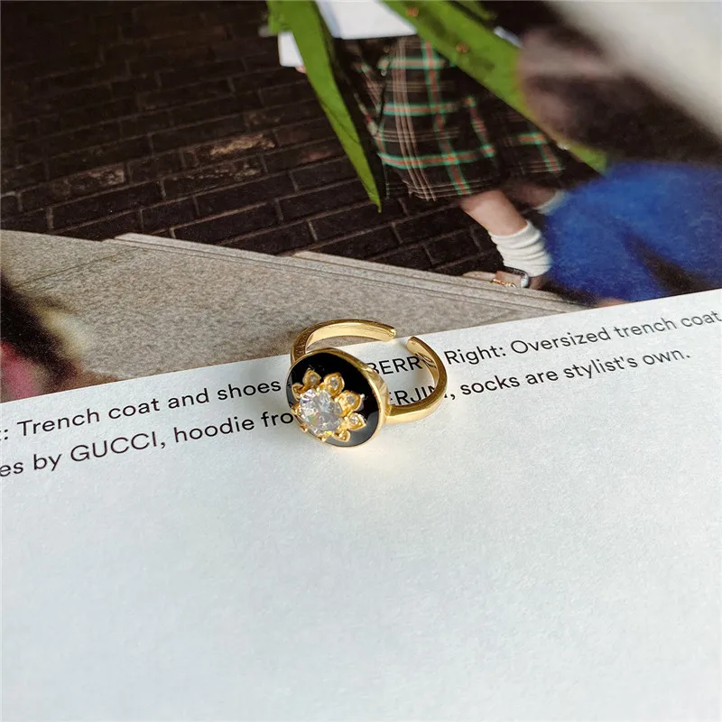 RUIYI реальные 925 стерлингового серебра новый симпатичный минималистский 18K золото