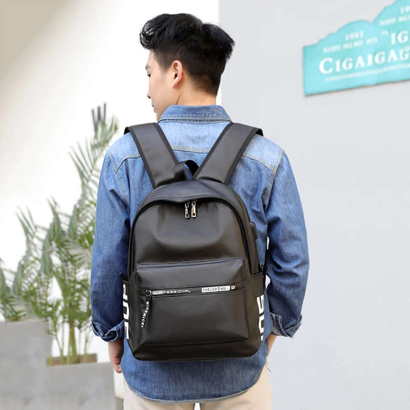 

USB Charge Backpack Men Anti Theft Lock Laptop Bag 2019 Mochila New Nylon Waterproof School Bags Male Travel Backpacks DFQ02