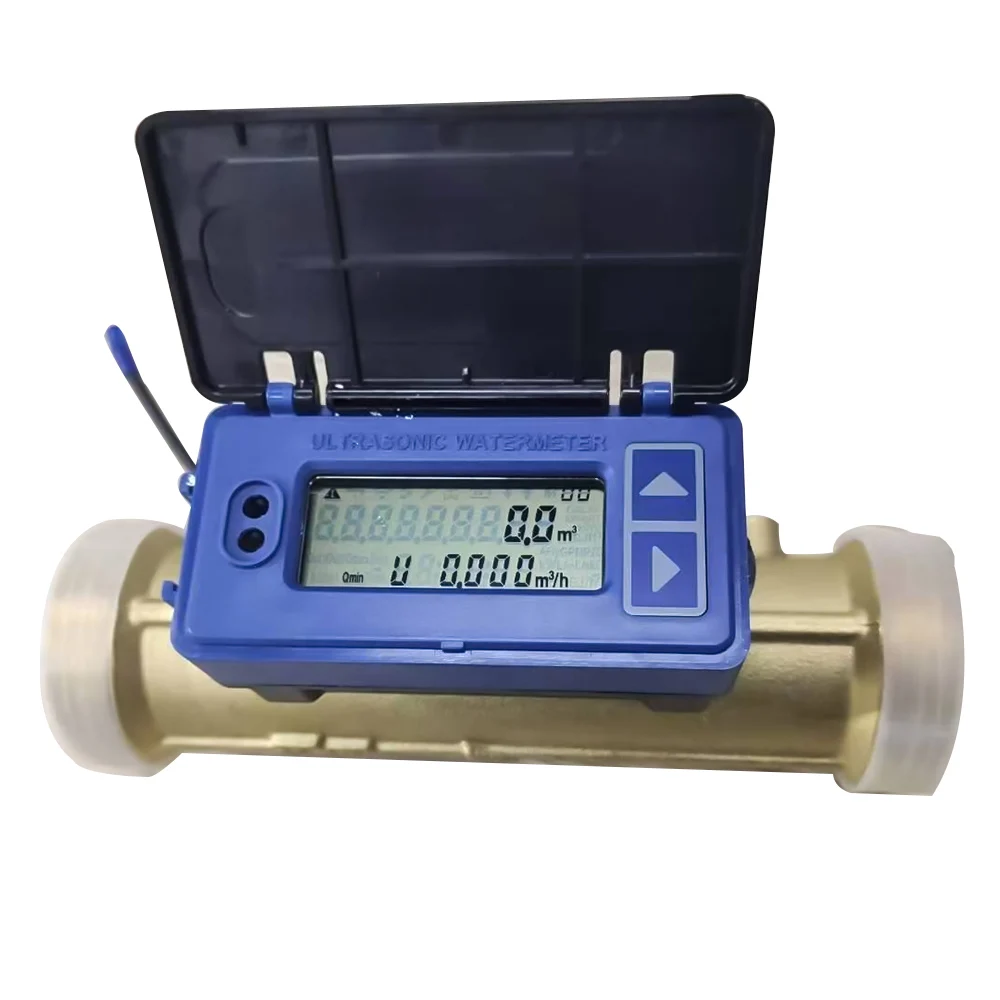 

Ultrasonic Liquid Flow Meter Transducer RS485 MBUS Small Diameter DN15-40mm Threaded Connection Copper Pipe Smart Watermeter