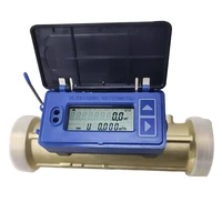 ultrasonic liquid flow meter transducer rs485 mbus small diameter dn15 40mm threaded connection copper pipe smart watermeter