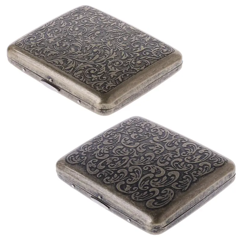 

Чехол для мужской сигареты с подарочной коробкой 20 шт. винтажная металлическая сигаретная коробка на продажу AXYC