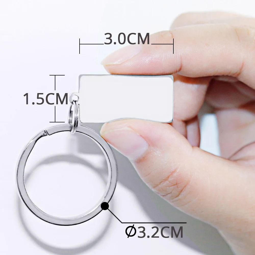 15*30 мм экономичная зеркальная полировка индивидуальное имя персонализированный