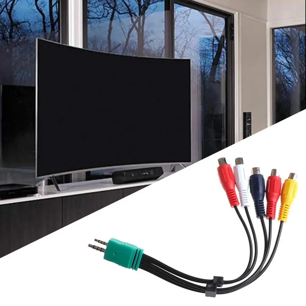 Профессиональный аудио и видеокабель высокой четкости 18 см 3 5 мм + 2 до 5RCA AV
