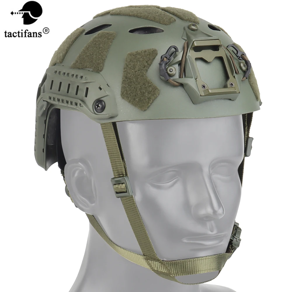 FAST SF Tactical Helmet Live CS Combat Equipment Super High Cut Lightweight Modular Protective Helmet Shooting Paintball Gear