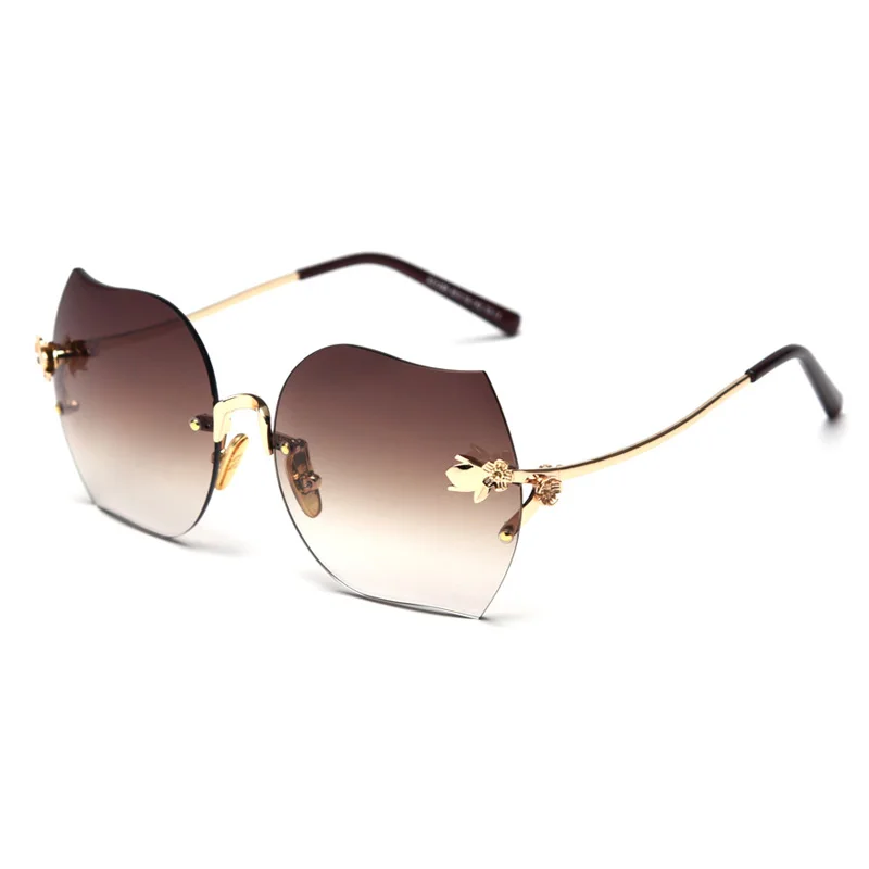 ROYAL GIRL 2020 New Fashion Ladies Sunglasses Brand Designer Flower Trimming Large Frame ss294 | Аксессуары для одежды