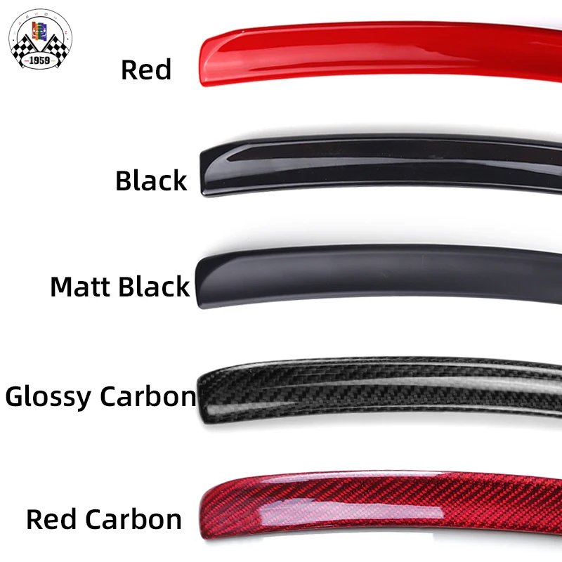 Абсолютно Новый углеродное волокно УФ защищенный стиль черный цвет JCW спойлер
