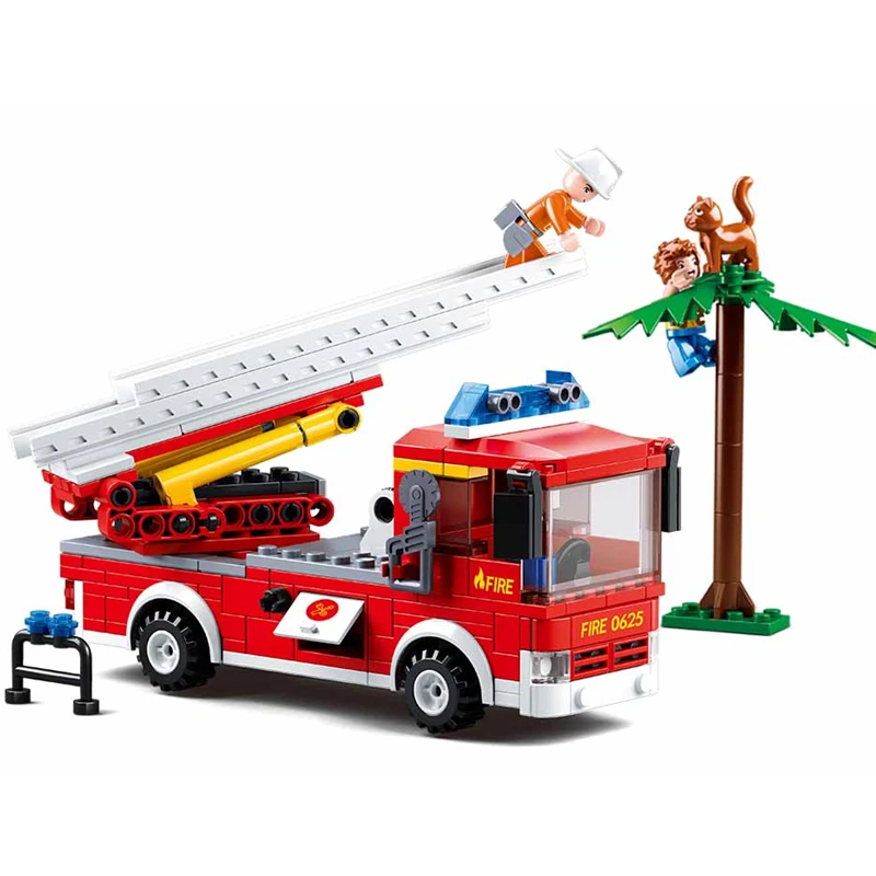 

269 шт., Детский конструктор пожарная машина