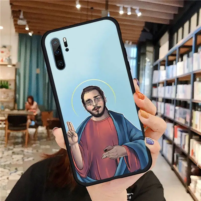 

Post Malone rockstar Phone Case For Huawei honor 10 i lite 8x P 20 30 40 lite pro smart 2019 nova 5t mate 20 pro coque