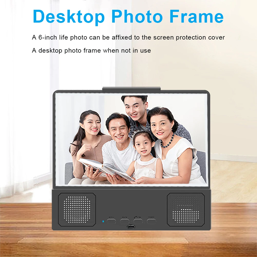 8-дюймовый усилитель экрана мобильного телефона аудио Bluetooth складной изогнутый