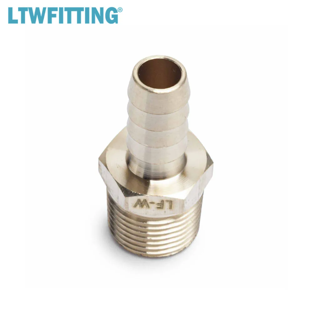 Бессвинцовый латунный фитинг с зазубриной соединитель 3/8 дюйма зазубрина для
